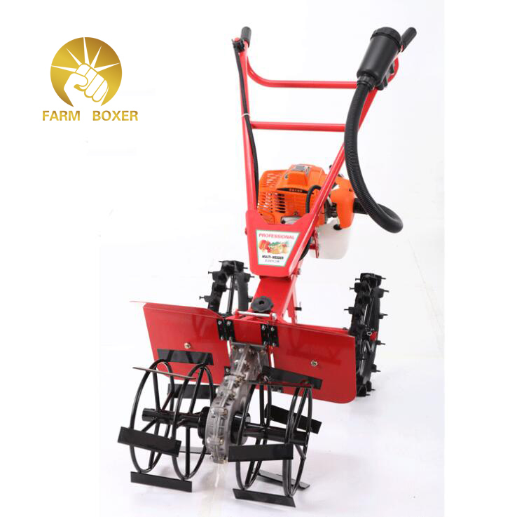 Red Fmzn-8003 Weeding Machine Micro Cultivator