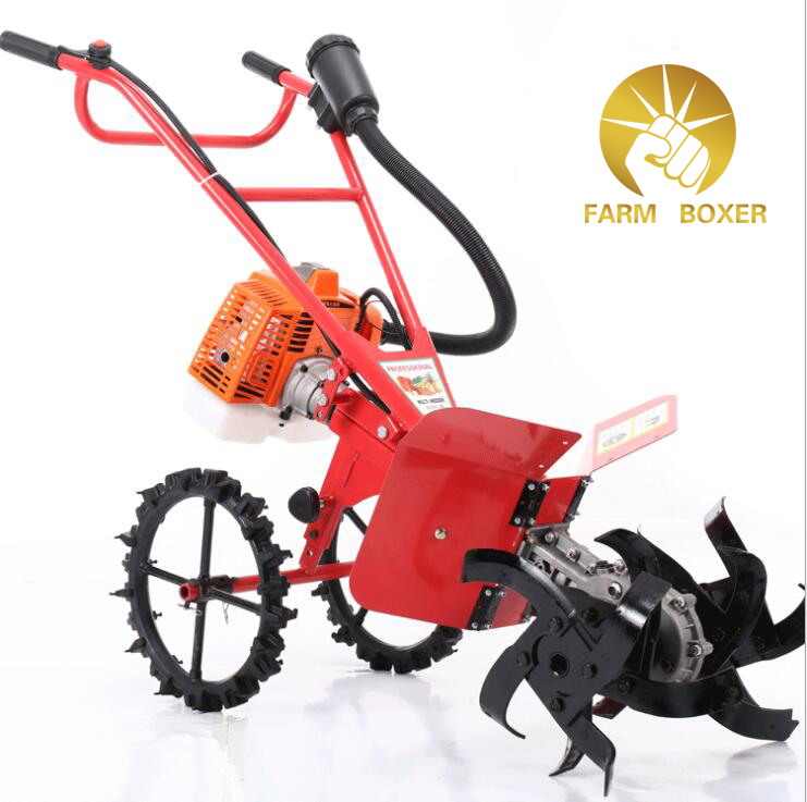 Red Fmzn-8003 Weeding Machine Micro Cultivator