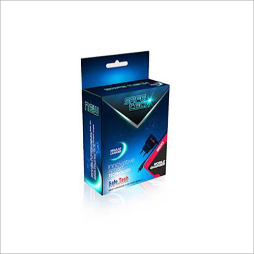 Printed Charger Packaging Box - B Board Material, Customized Size, Multicolour Finish | Square Shape, Glossy Lamination, Suitable for Electronic Use