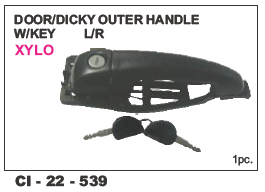 Door Dicky Outer Handle w/key L/R XYLO - Durable Metal Construction | Vehicle Type: 4 Wheeler, Warranty Included