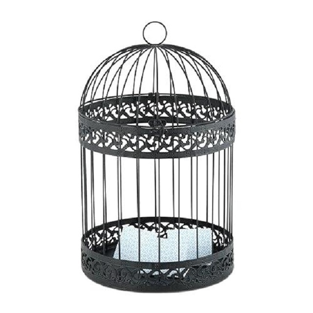 White Or Powder Coated Metal Bird Cage
