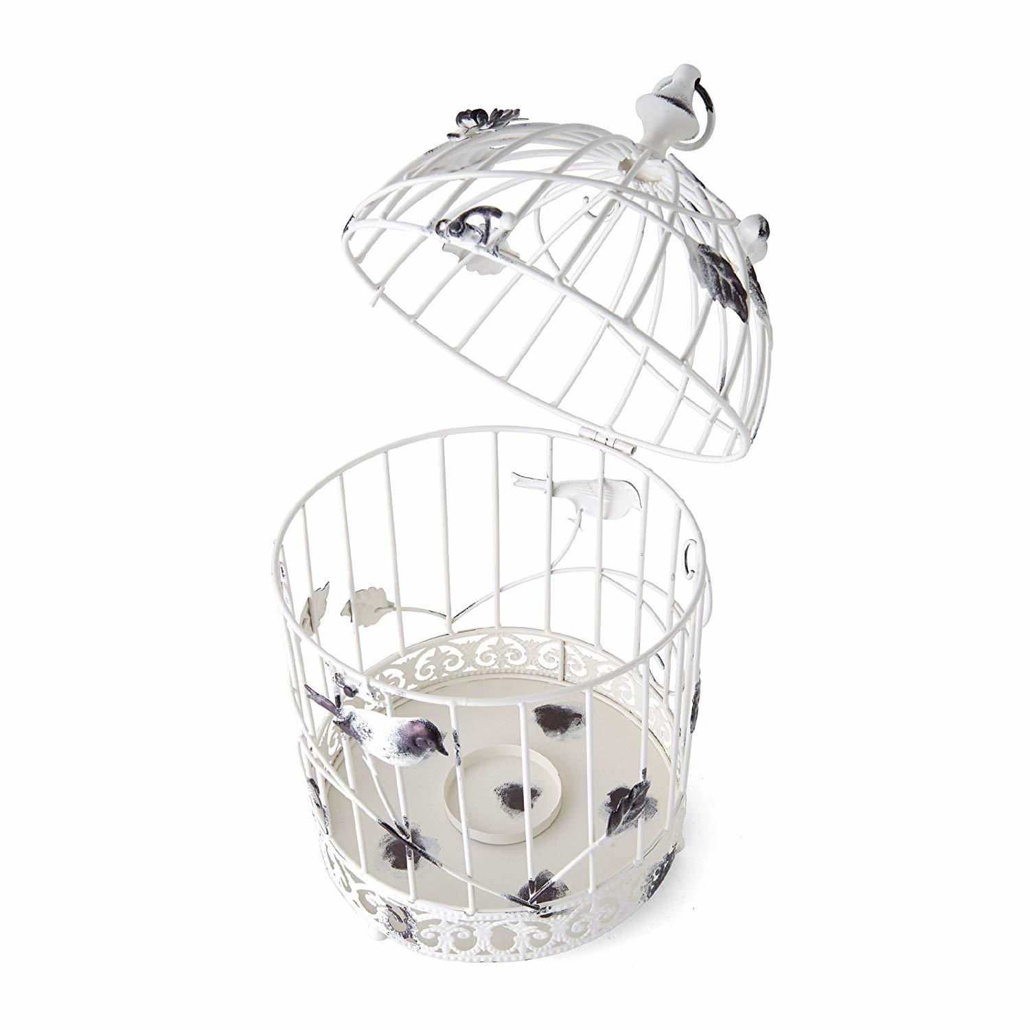 White Or Powder Coated Metal Bird Cage