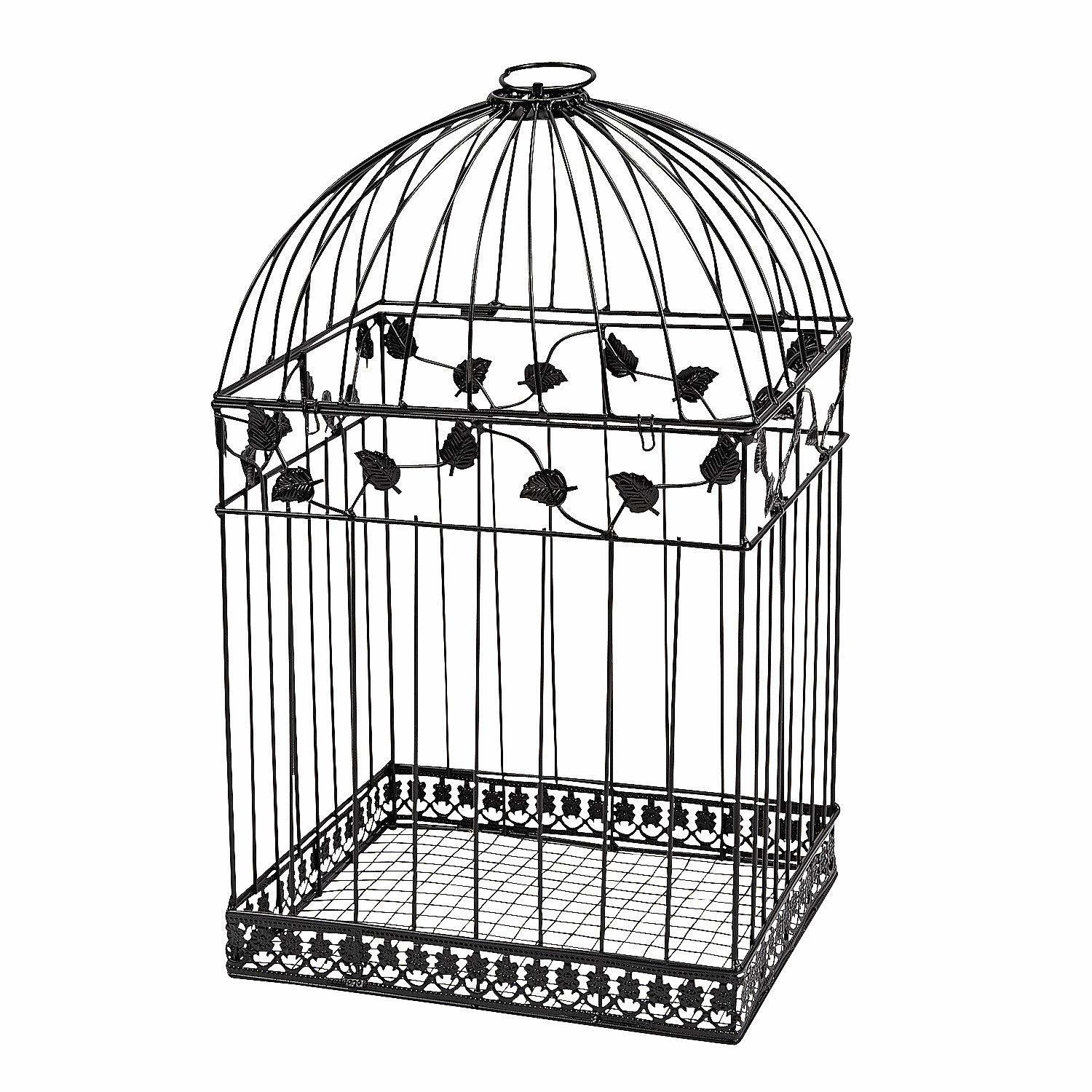White Or Powder Coated Metal Bird Cage