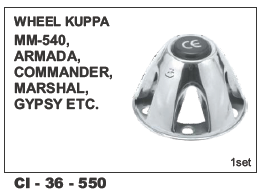 Wheel Kuppa Armada, Marshal,Comander, Gypsy Vehicle Type: 4 Wheeler