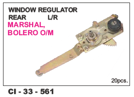 Window Regulator Rear L/R Marshal, Bolero L/R - Durable Design | Fits 4 Wheeler, Includes Warranty for Enhanced Reliability
