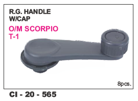 Rg Handle w/cap Scorpio T-1 - Durable Plastic, Compact Design, Black Finish | Vehicle Type: 4 Wheeler, Warranty Included