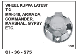 Wheel Kuppa  Armada, Commander, Marshal, Gypsy Vehicle Type: 4 Wheeler