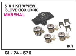 5 in 1 Kit Glove Box Lock Marshal - Durable Alloy | 4 Wheeler Compatibility, Warranty Included