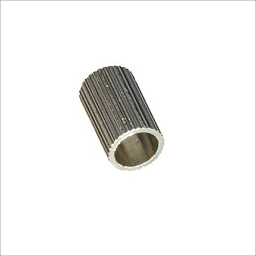 Knurled Bush - MS & SS, Customized Size | Polished Silver Finish, Ideal for Automobile Applications