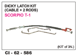 Dicky Latch Kit Scorpio T-1 - Durable Metal, Compatible with 4 Wheeler Vehicles | Includes Warranty for Peace of Mind