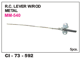 Rc Lever w/rod Metal L/R - Metal Construction | Fits 4 Wheeler Vehicles, Includes Warranty for Enhanced Reliability