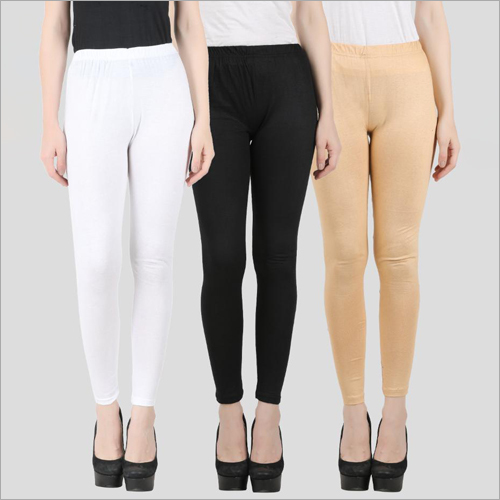 Ladies Plain Leggings - Plus Size, 38 Inch Length | Washable, All Season, Plain Pattern