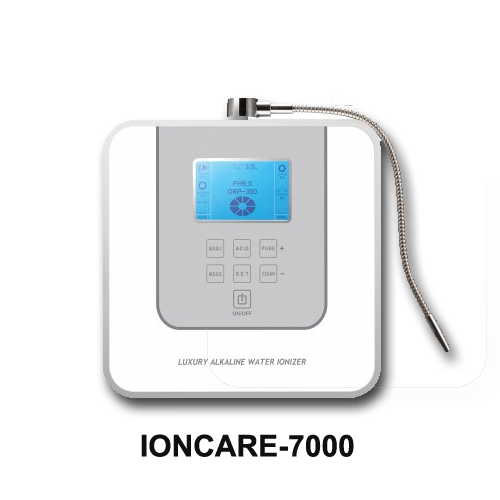 Ioncares 7 Water Ionizer Purifier Filter Machine - 34x14.7x34 Cm, Easy To Install Wall Mounted Design, Fda & Kfda Certified Health Equipment