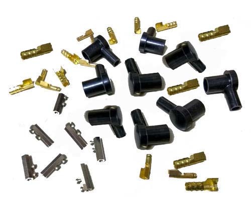 Ignition Cables & Caps - Brass And Plastic, Black | Easy Installation, Spark-less, Application Specific Design, Robust Structure