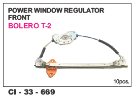 Power Window Regulator - Front Bolero T-2 L/R | 4 Wheeler, Warranty Included
