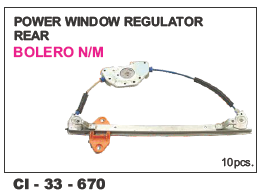 Power Window Regulator - Rear Bolero L/R, Durable Design with Warranty for 4-Wheeler Vehicles