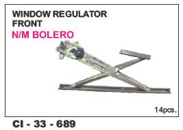 Window Regulator Front Bolero L/R - Durable Design for 4-Wheeler | Warranty Included, Reliable Performance and Easy Installation
