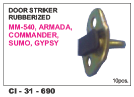 Door Striker Rubberized Armada, Commander, Sumo, Gypsy - Durable Rubber Material | 4-wheeler Compatibility, Warranty Included