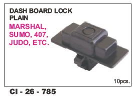 Dash Board Lock Plain Marshal, Sumo, 407, Judo - 4 Wheeler Vehicle, Warranty Included | Secure Locking Mechanism for Enhanced Vehicle Safety