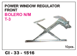 Power Window Regulator Front Bolero T-3 L/R - 4 Wheeler Compatibility, Warranty Included | Reliable Operation and Durable Performance