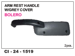 Arm Rest Handle w/Grey Cover Bolero L/R - 4 Wheeler Vehicle Accessory, Warranty Included, Ergonomic Design for Enhanced Driving Comfort