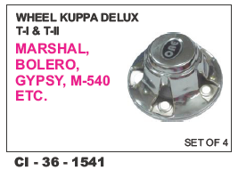 व्हील कुप्पा डीलक्स T-I & Ii मार्शल, बोलेरो, जिप्सी वाहन का प्रकार: 4 व्हीलर