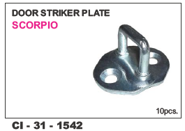 Door Striker Plate Scorpio - Durable Steel Construction | Compatible with 4 Wheeler Vehicles, Includes Warranty for Added Assurance