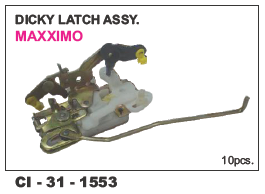 Dicky Latch Assembly Maximo - Durable Material, 4 Wheeler Vehicle Type | Warranty Included, High Performance Features
