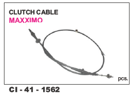 Clutch Cable - Durable Steel Composition | Compatible with 4-Wheeler Vehicles, Backed by Warranty for Enhanced Reliability