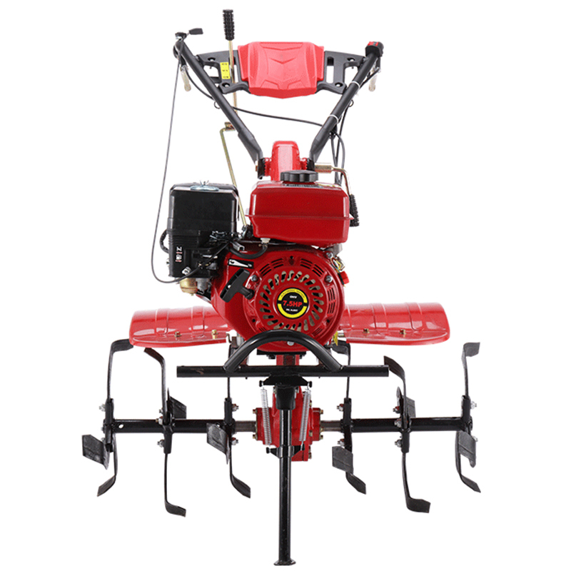 Red 7.5hp 208cc No Belt Full Gear Multi-function Cultivator