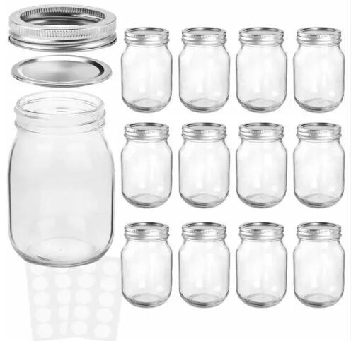 wide mouth mason glass jar