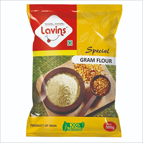 Gram Flour 500gms - 99% Fine Quality Powder, Golden Yellow Color | Rich in Protein (22g), No Additives, Ideal for Snacks & Sweets