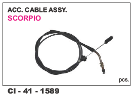 Acc Cable Assy Scorpio - 4 Wheeler Vehicle Type | Warranty Included