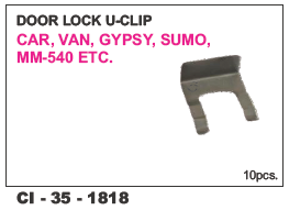Door Lock U Clip Car, Van, Gypsy, Sumo - Durable Material | Designed for 4-Wheeler Vehicles, Includes Warranty for Peace of Mind