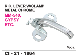 Rc Lever w/clamp Metal Chrome Gypsy L/R - Metal Chrome Finish, 4-Wheeler Compatibility | Includes Warranty for Enhanced Reliability