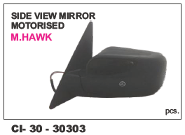 Side View Mirror Motorised M Hawk L/R Vehicle Type: 4 Wheeler