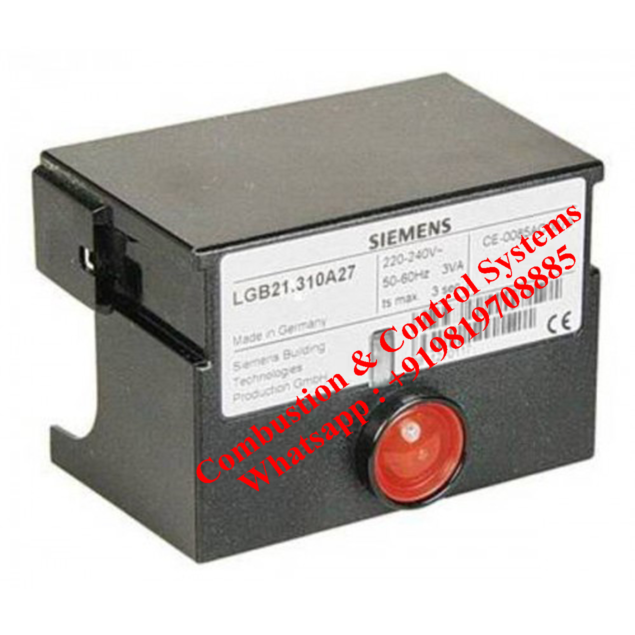 Siemens Gas Burner Controller Pressure: High Pressure