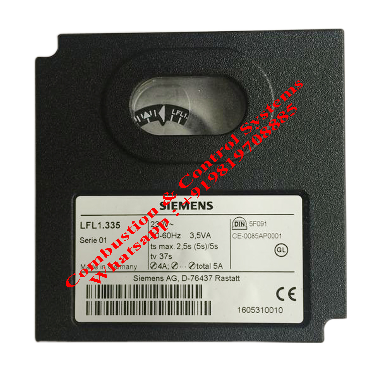 Siemens Gas Burner Controller Pressure: High Pressure