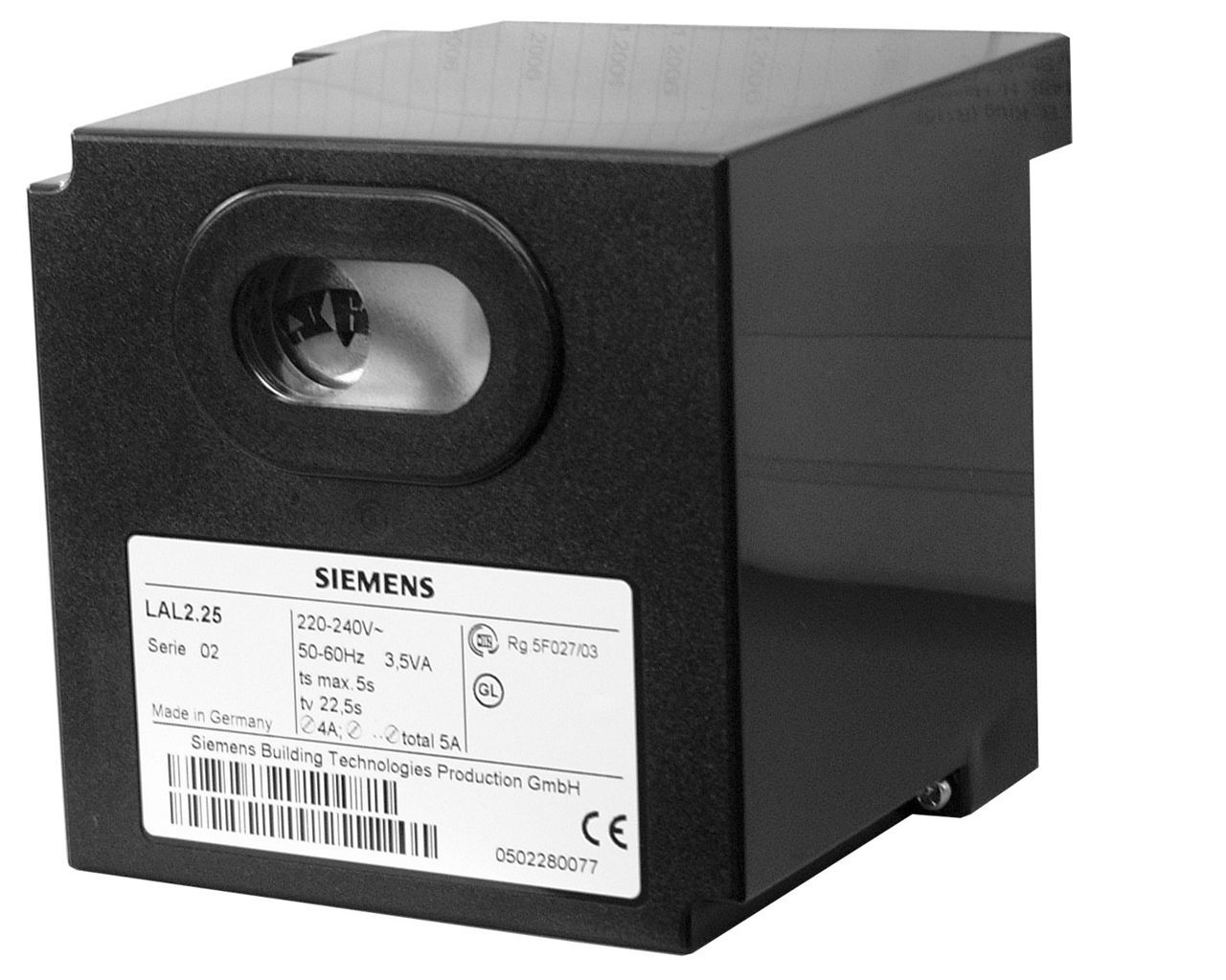 Siemens Burner Controller Lal2.25 - High Pressure Natural Circulation | New Metal Design In Sleek Black Finish