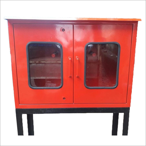 Powder Coated Fire Hose Cabinet - Galvanized Steel, Red Color , Double Door Design, Rust Proof, Customized Sizes Available