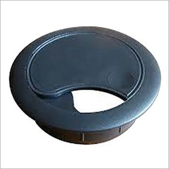 Round Grommet - Graded Plastic, Standard Size, Matte Black | Easy to Install, Smooth Edges, Ideal for Workstations and Cable Management