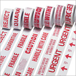 White Warning Message Tape