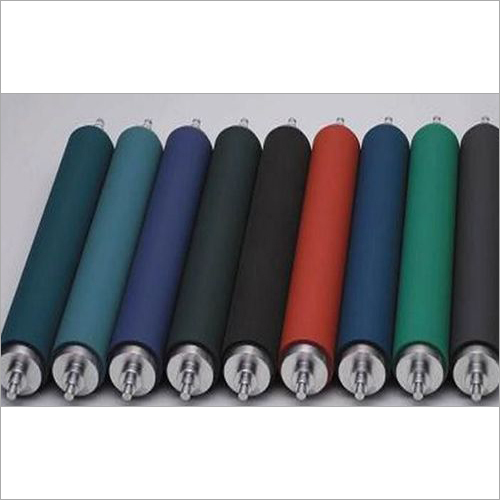 Printing Rollers - Rubber, 25-50mm Diameter, 100-300mm Length, 60-90 Shore A Hardness, Smooth Surface Finish, 10-20mm Shaft Diameter | Ideal for Printing, Textile, Paper, Packaging Industries
