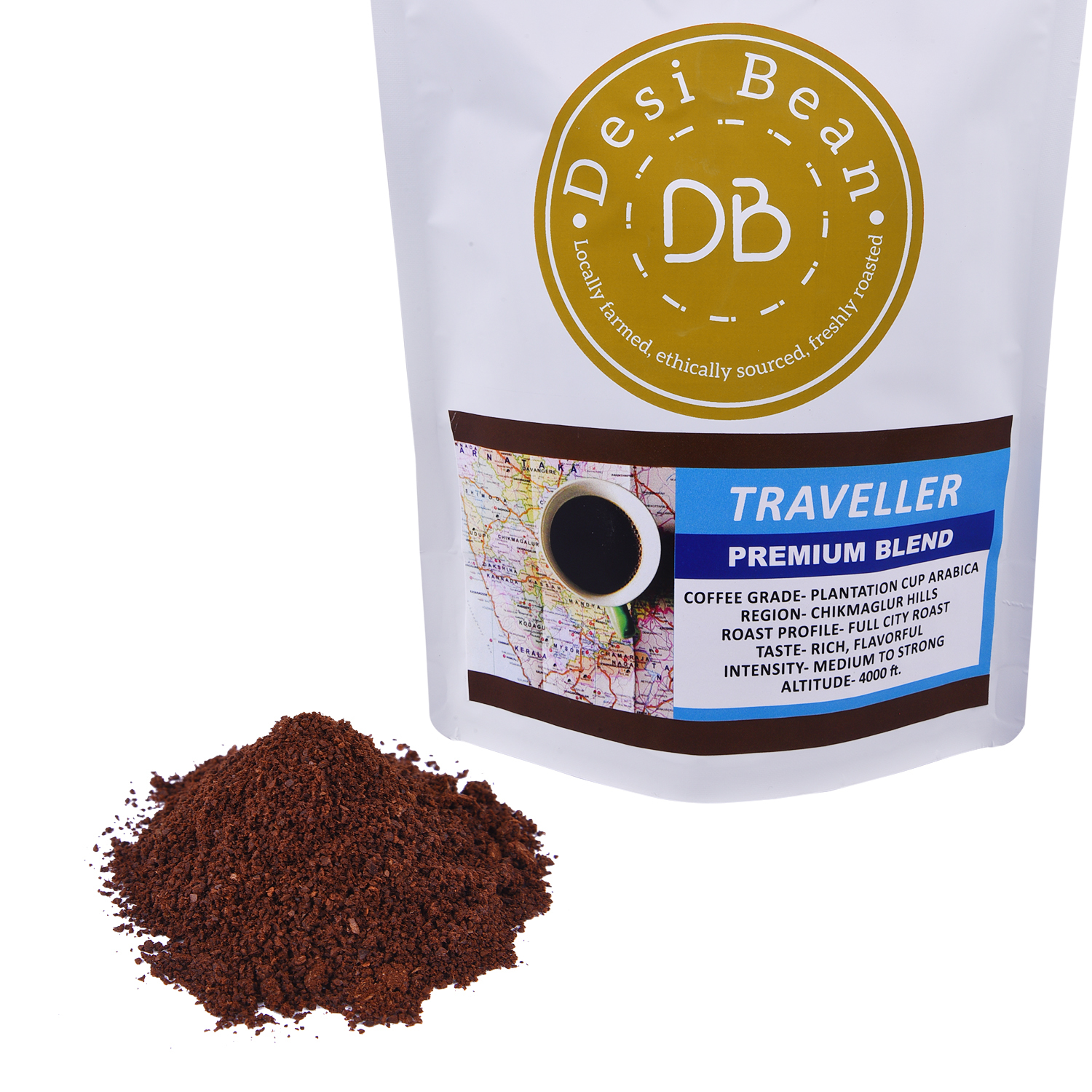 Plantation Cup Arabica Coffee - Full City Roast, Rich & Flavorful Blend With 30% Caffeine
