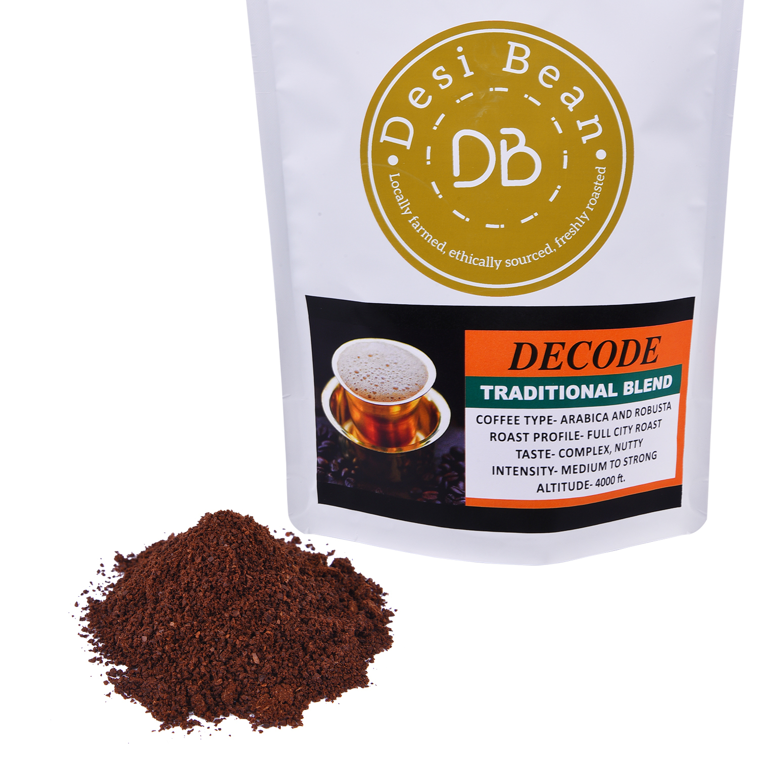 Decode - Full City Roast Blend Filter Coffee | 100% Pure Arabica And Robusta, Medium To Strong Intensity, Complex Nutty Flavor, Caffeinated