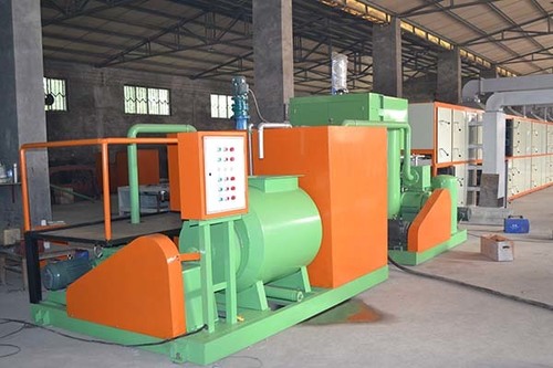 2 molds 700pcs per hour capcity egg tray machine