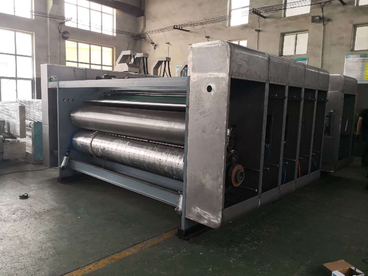 Ys Series Of 4-color Flexo Ink Corrugated Paperboard Die-cutter And Grooving Machine Semi-automatic Printing Slotting Machine