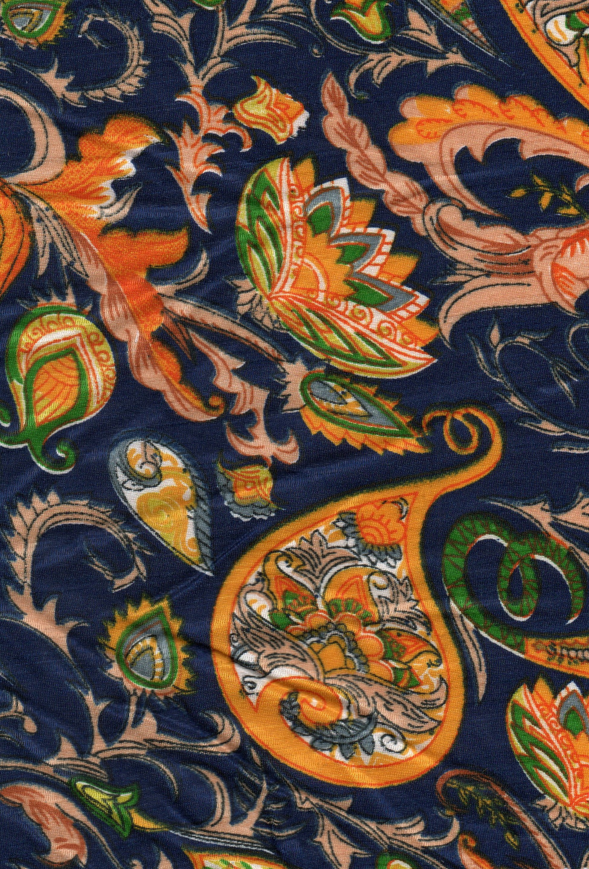 Banglori Satin Print Fabric - Printed Material, 44" Size, 5 Multi Colors | Colorfastness, Easily Washable, Excellent Finish