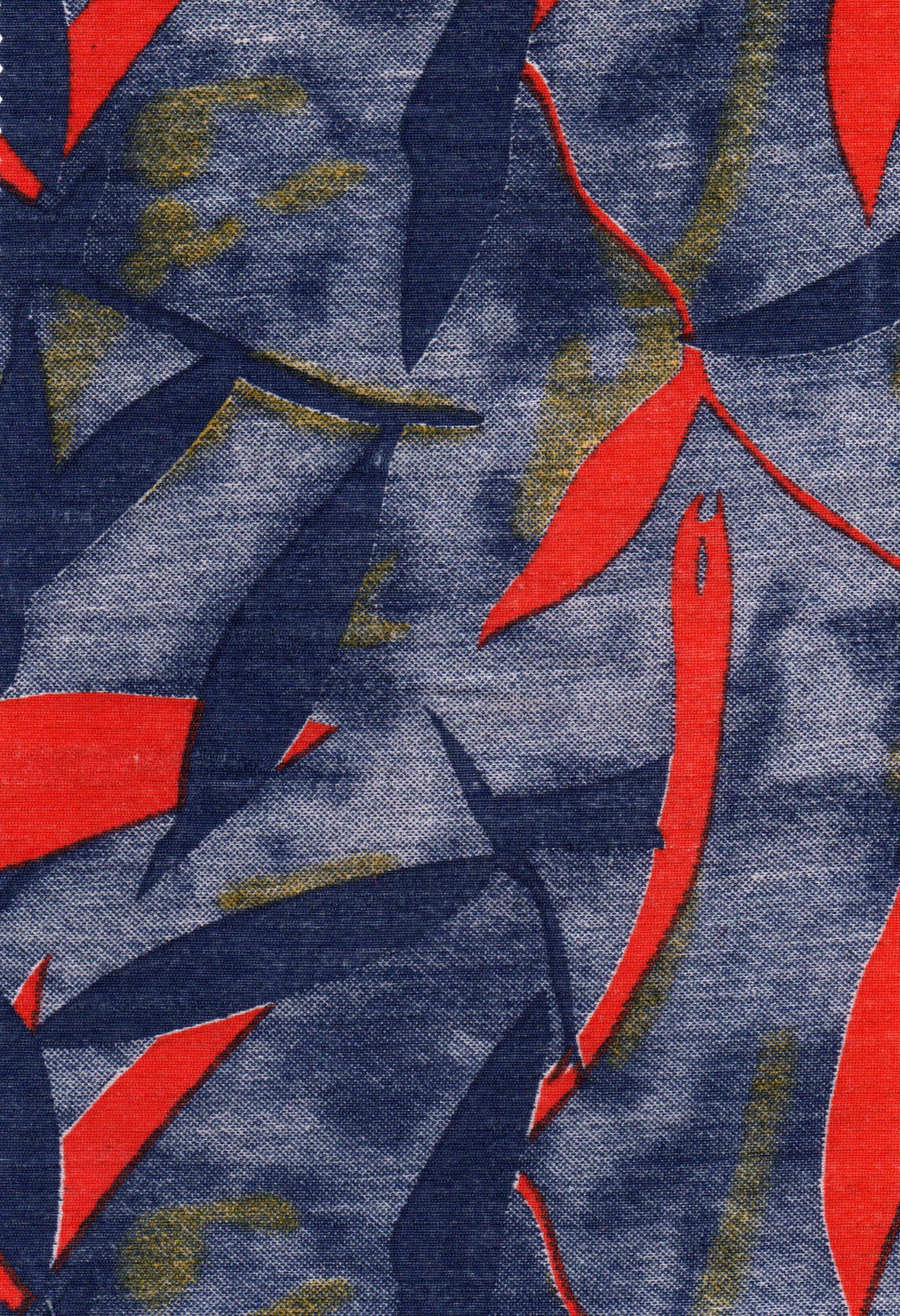 Banglori Satin Printed Fabric - 44" Size, 4 Malty Color Pattern | Colorfast, Easily Washable, Excellent Finish
