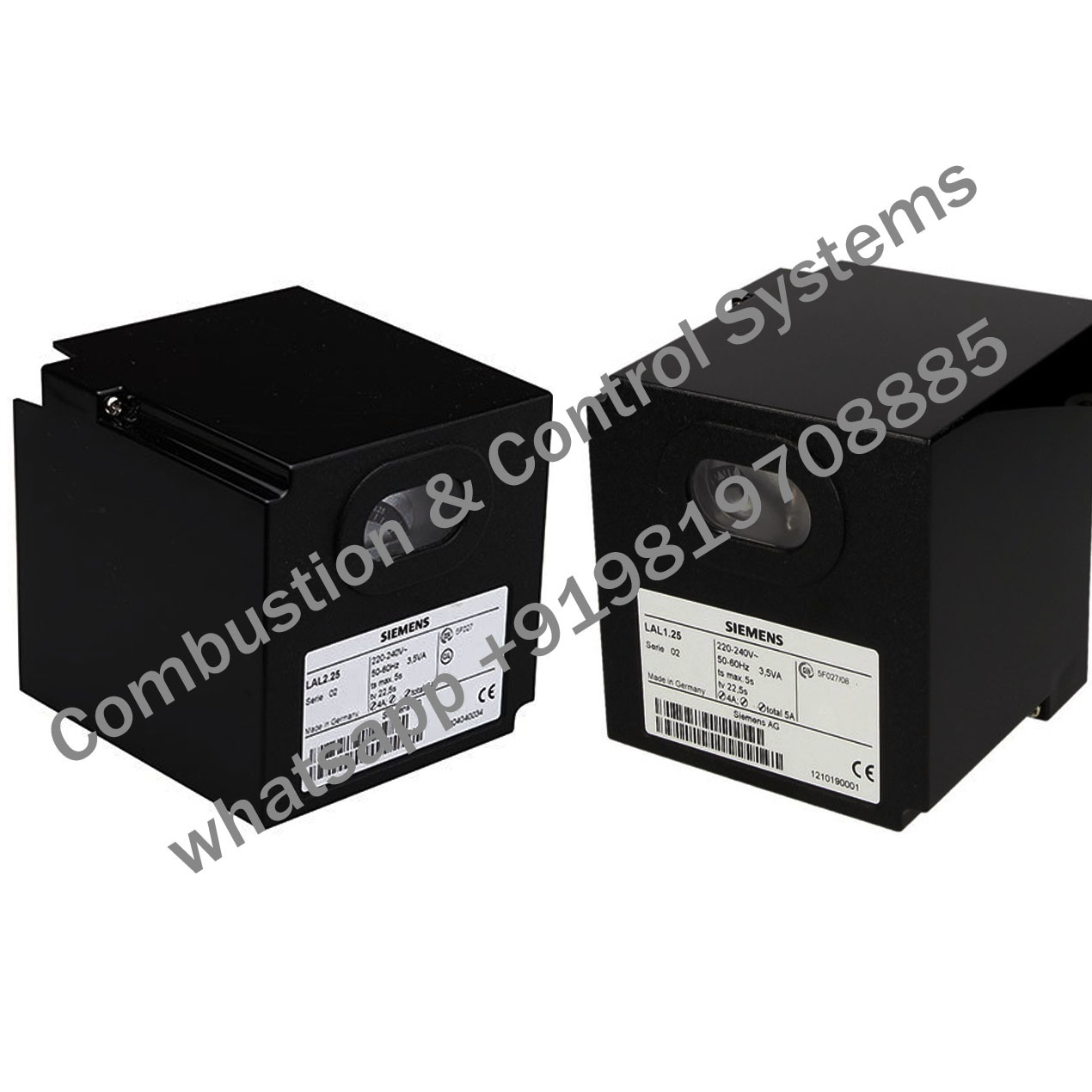 Siemens Burner Controller Lal1.25 - Metal, High Pressure | New, Natural Circulation, Industrial Use, Black Finish